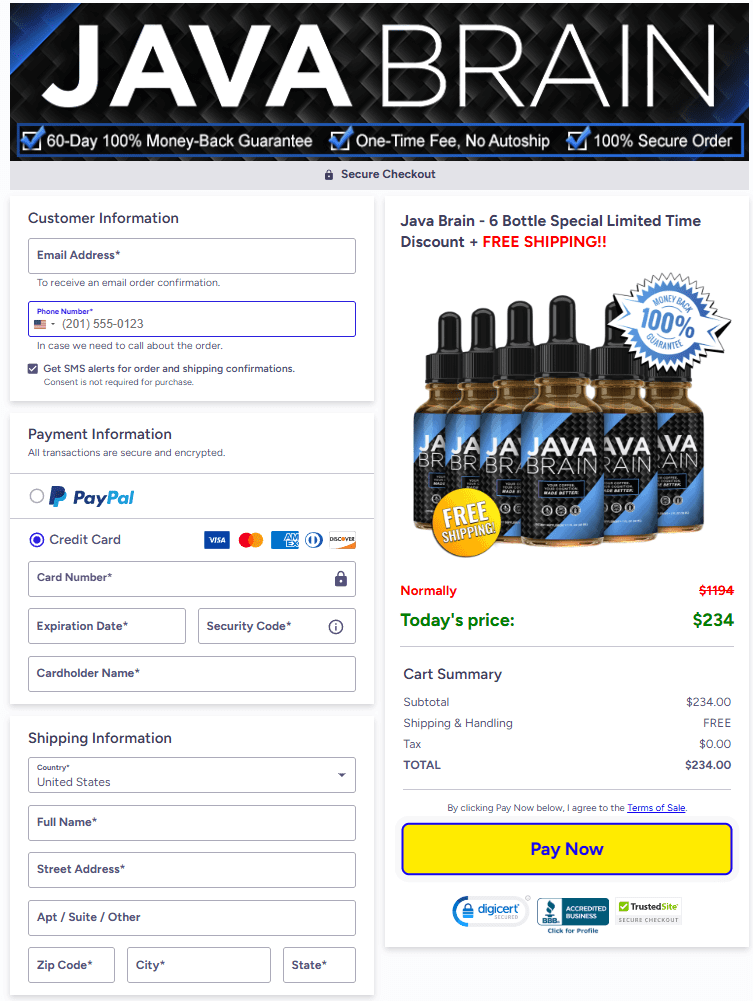 Java Brain- checkout- payment - methods - image